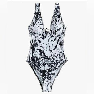 Women One Piece Sexy Deep V Neck Tummy Control Swimsuit Push Up Bathing Suit